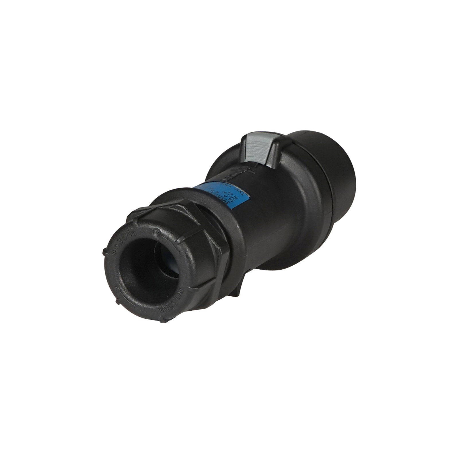 Mennekes 16A 230V 2P+E IP44 ProTOP Plug Black (150ZA) - Back Panel and Connections