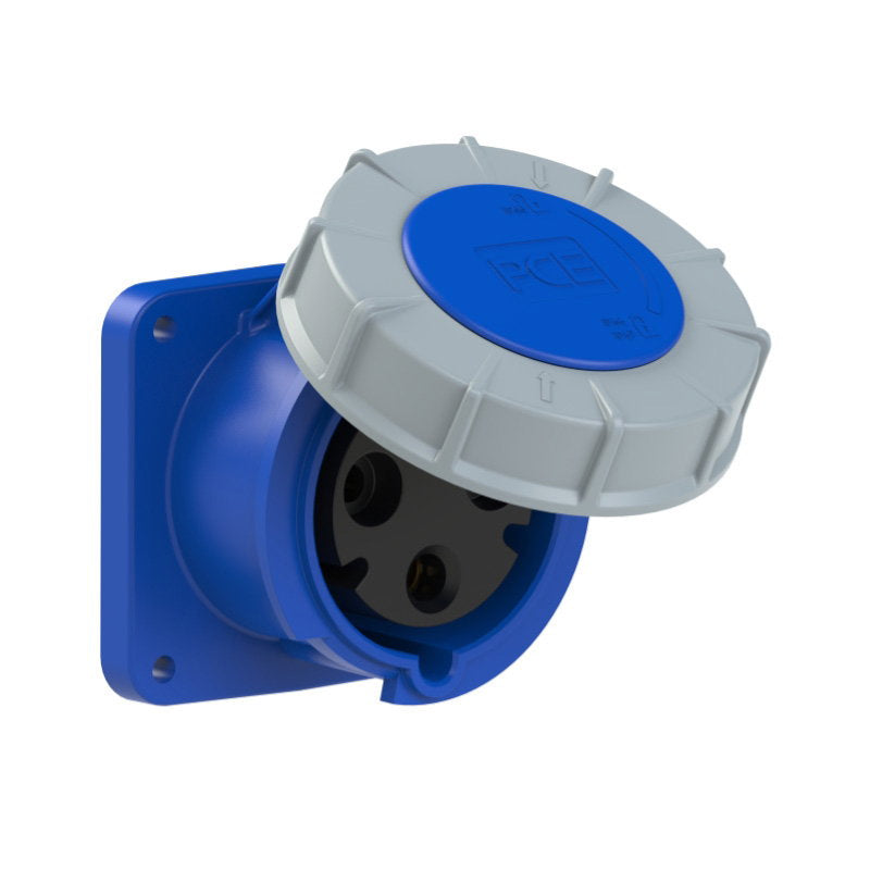 PCE 63A 230V 2P+E Panel Socket (3335-6) - Main View