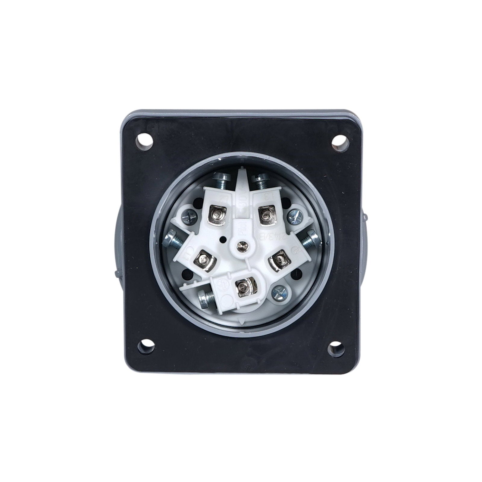 PCE 63A 415V 3P+N+E Angled Panel Inlet (735-6) - Alternate View 3