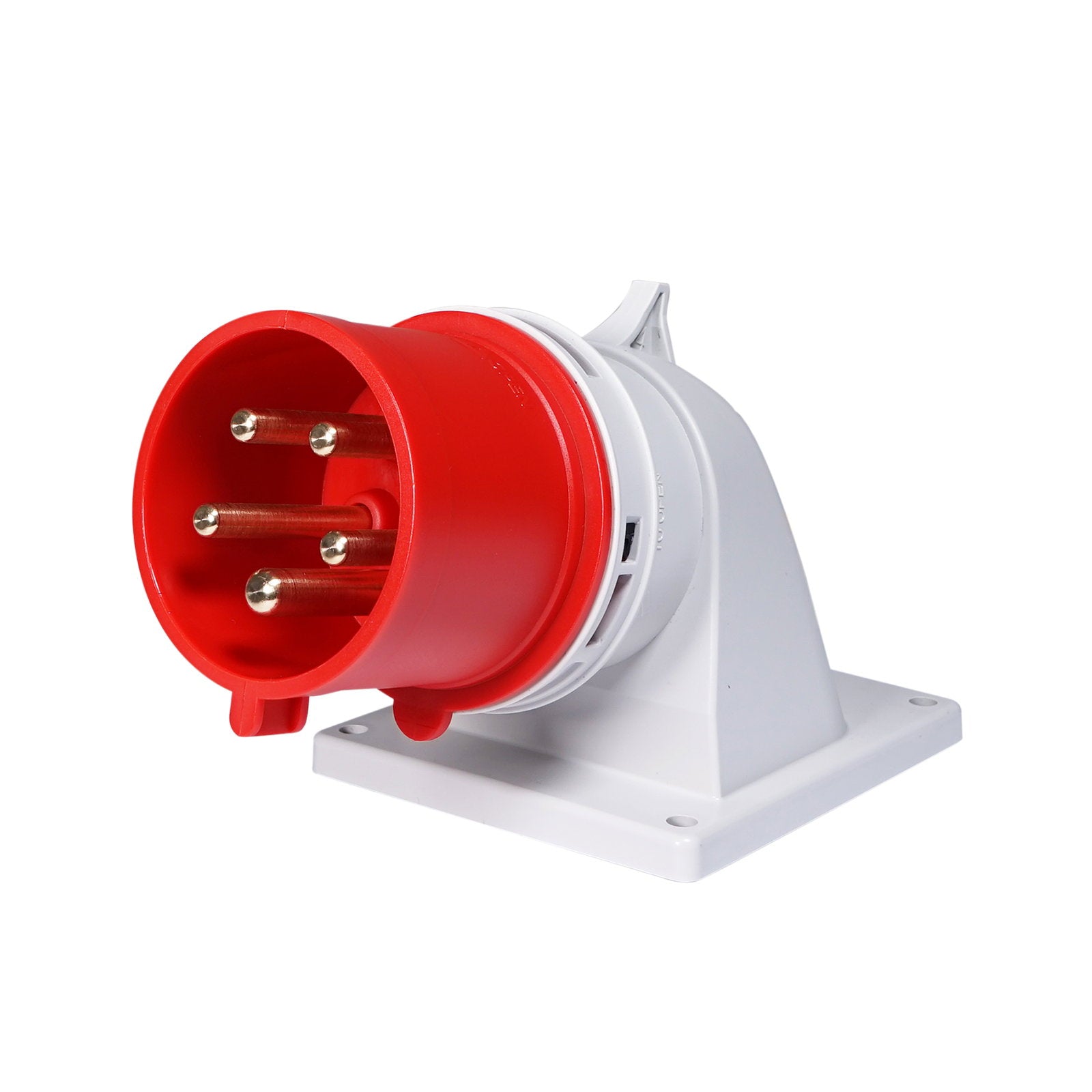 PCE 32A 415V 3P+N+E Angled Appliance Inlet (77725-6) - Alternate View 1