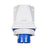 PCE 16A 230V 2P+E IP67 Wall Mount Angled Inlet (5132-6k) - Alternate View 4