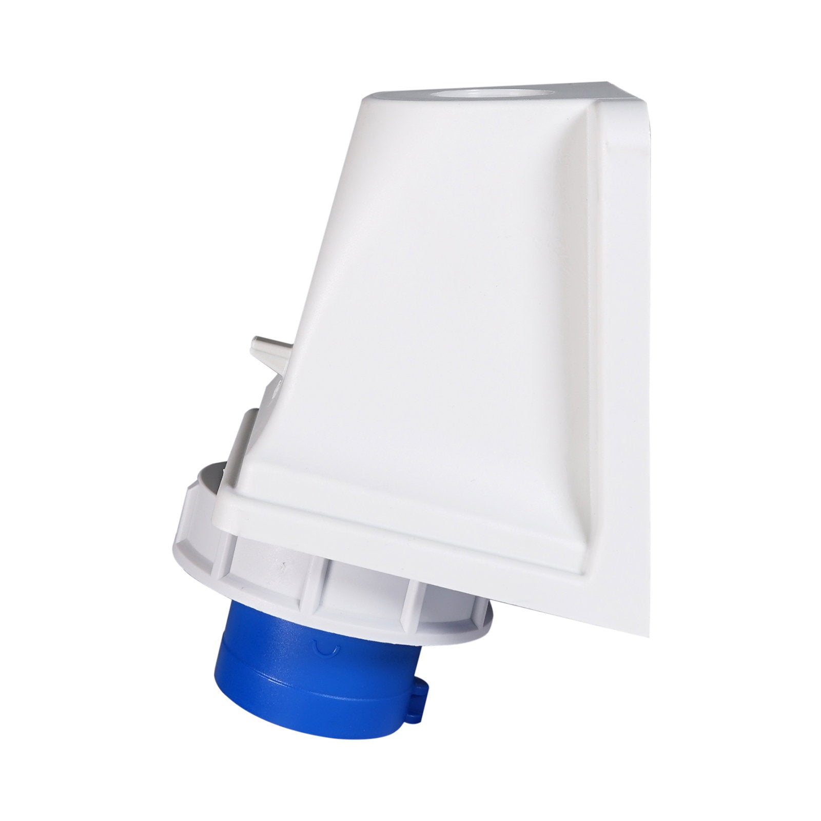 PCE 16A 230V 2P+E IP67 Wall Mount Angled Inlet (5132-6k) - Main View