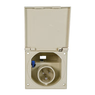 PCE 16A 230V 2P+E Caravan Panel Inlet (0137-6) - Main View