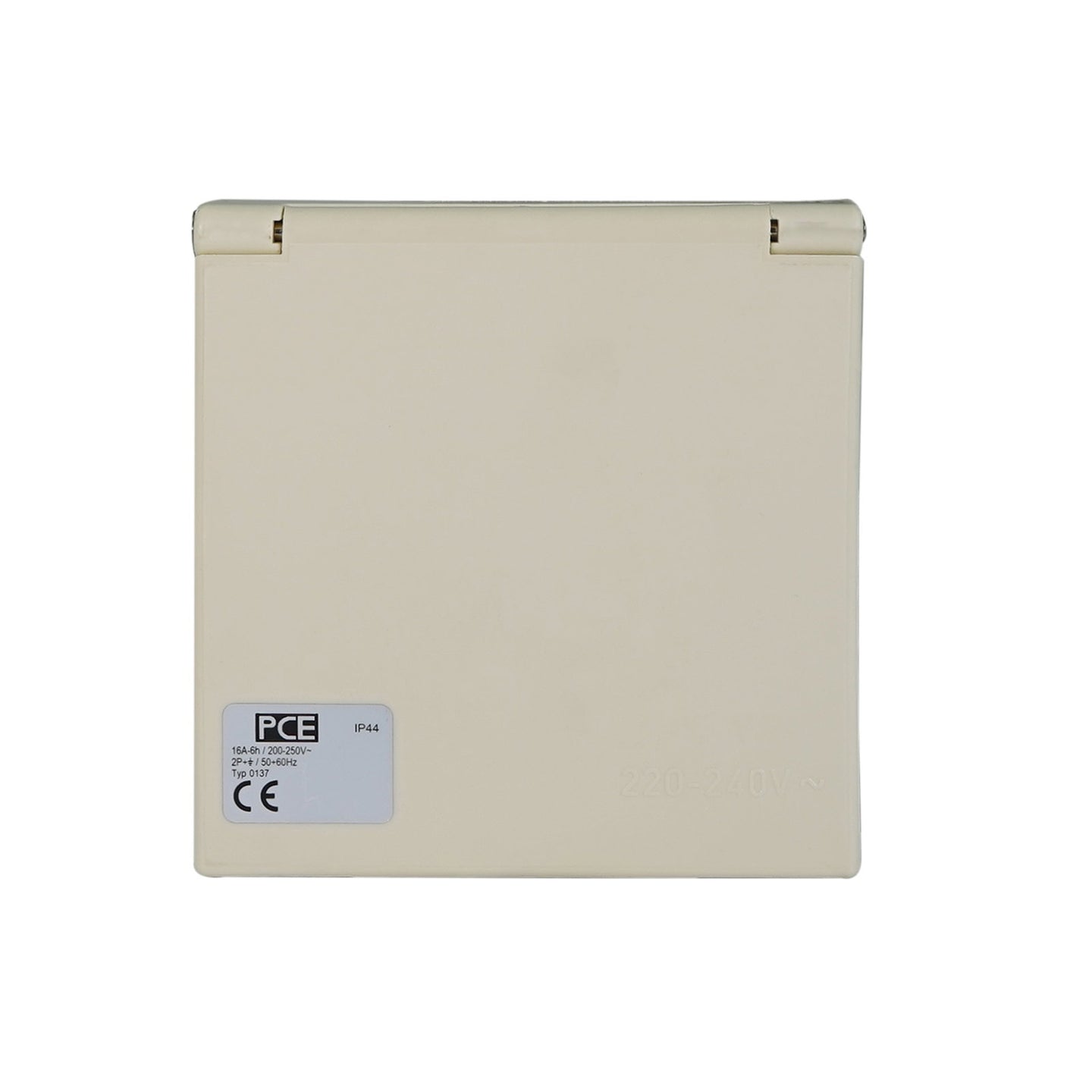 PCE 16A 230V 2P+E Caravan Panel Inlet (0137-6) - Alternate View 6