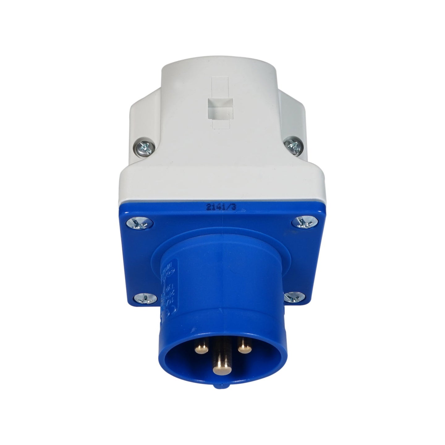 PCE 16A 230V 2P+E Wall Mount Angled Inlet (513-6) - Alternate View 4