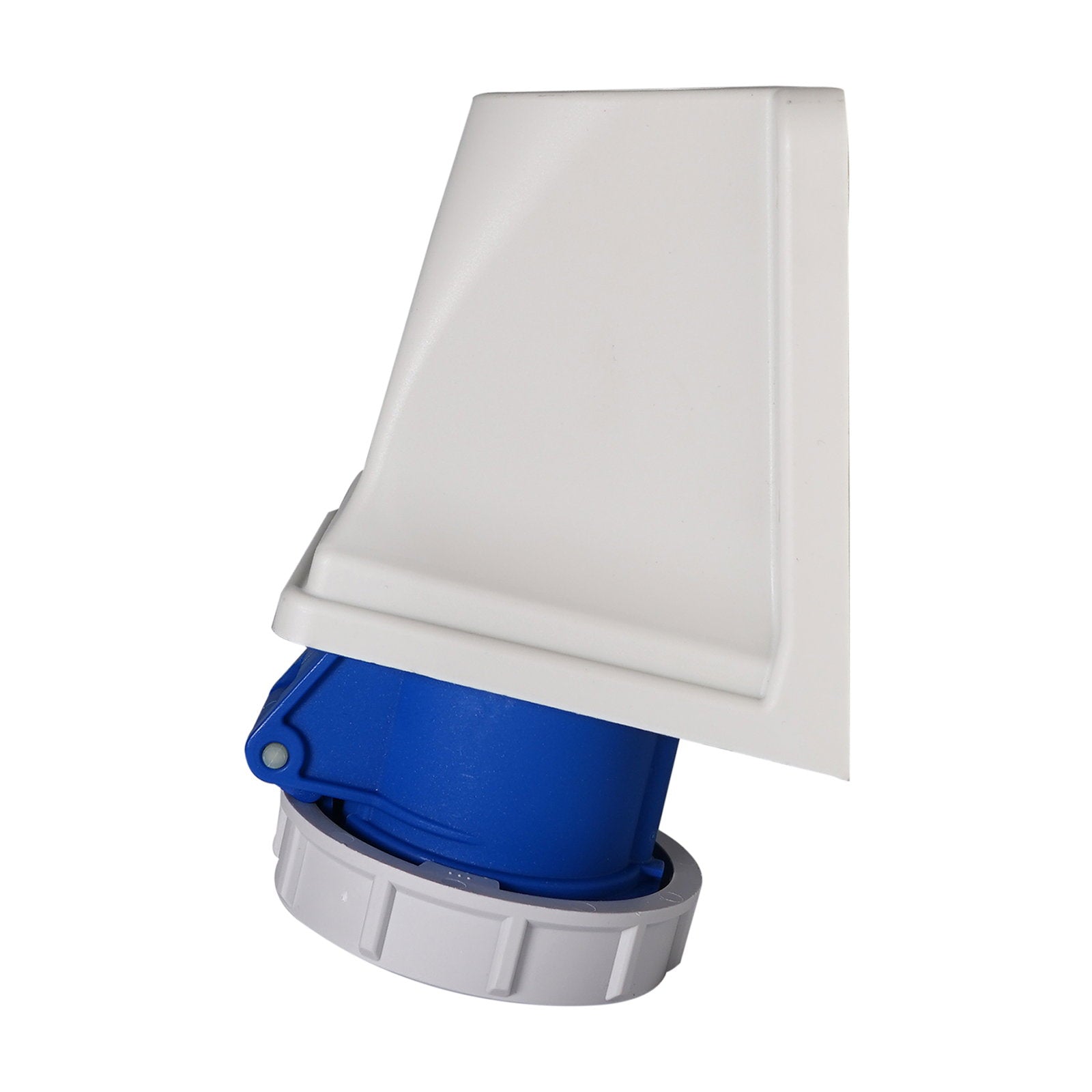 PCE 16A 230V 2P+E IP67 Wall Mount Angled Socket (1132-6) - Alternate View 1