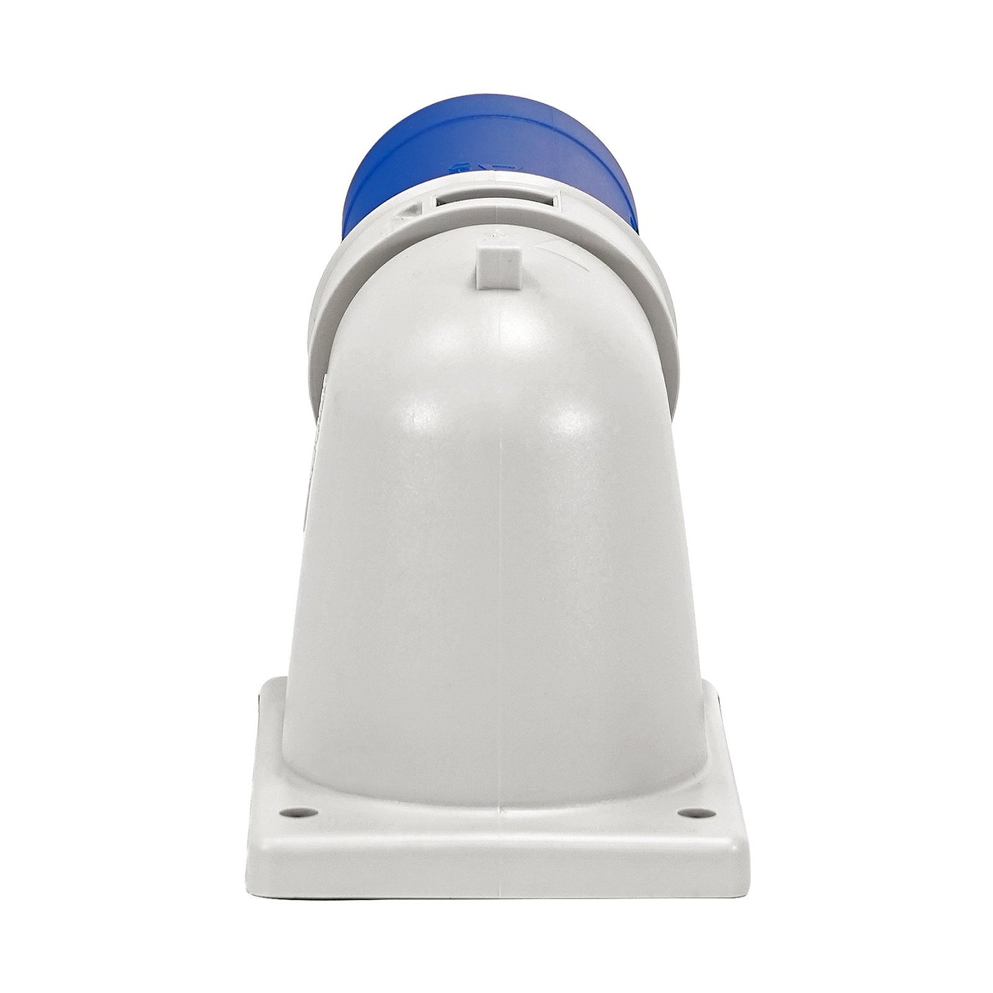 PCE 16A 230V 2P+E Flanged Angled Inlet (77713-6) - Back Panel and Connections