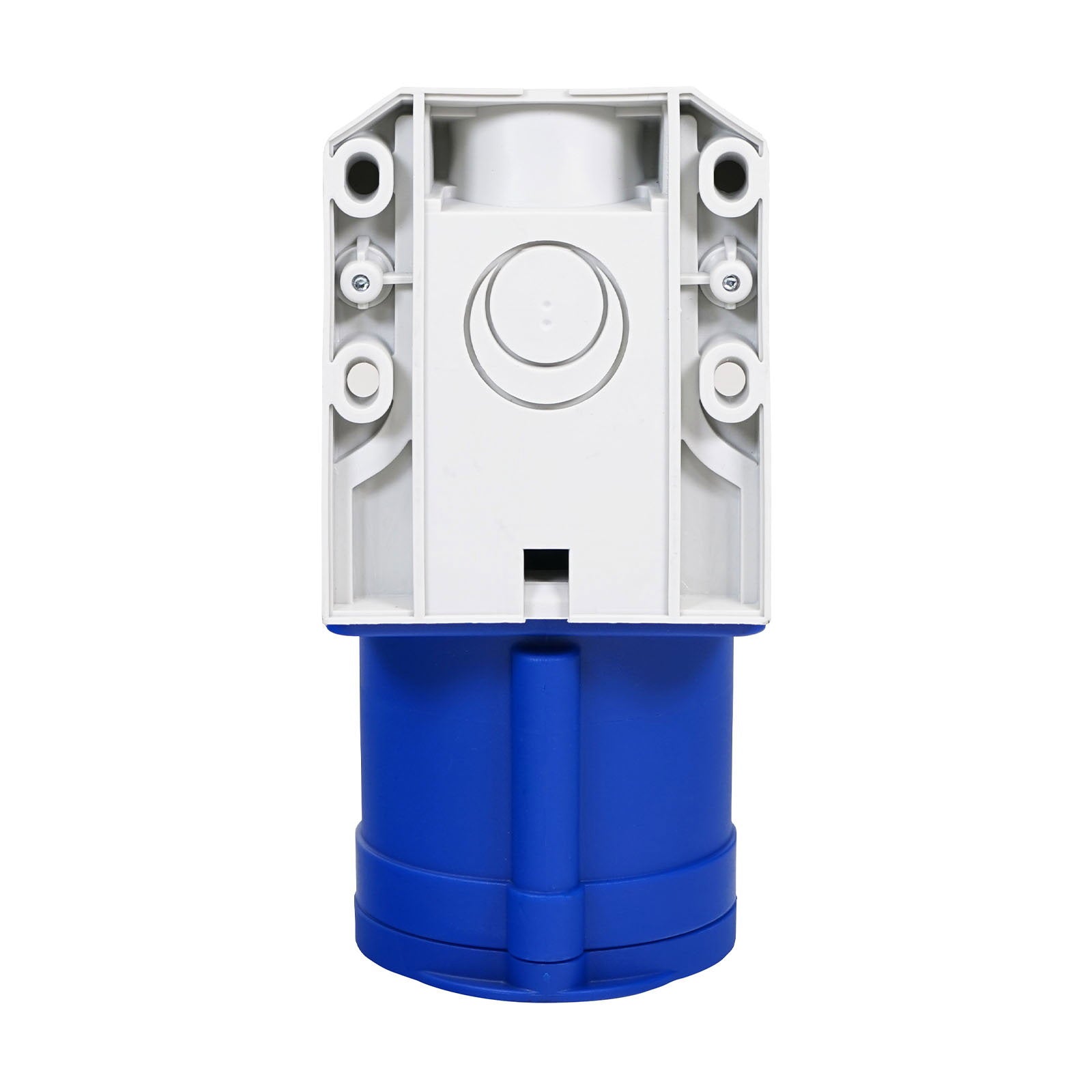 PCE 32A 230V 2P+E Wall Mount Angled Socket (123-6K) - Alternate View 1