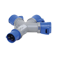 PCE 16A 230V – 3 Way 16A Splitter (9432000) - Alternate View 3