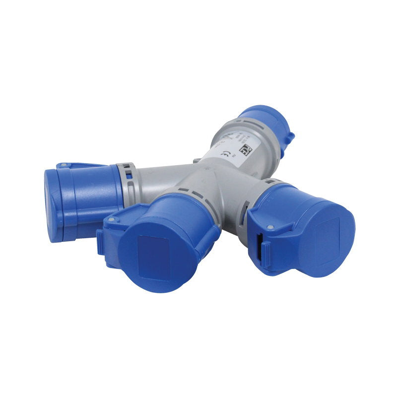 PCE 16A 230V – 3 Way 16A Splitter (9432000) - Alternate View 1