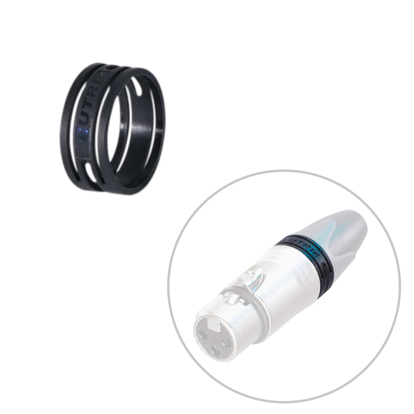 Neutrik XX Series Colour Coding Ring Black (XXR-0) - Alternate View 1