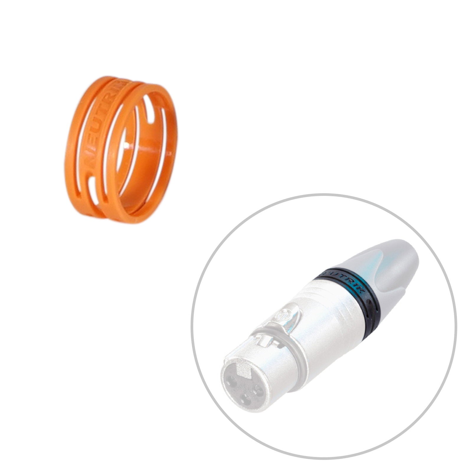 Neutrik XX Series Colour Coding Ring Orange (XXR-3) - Back Panel and Connections