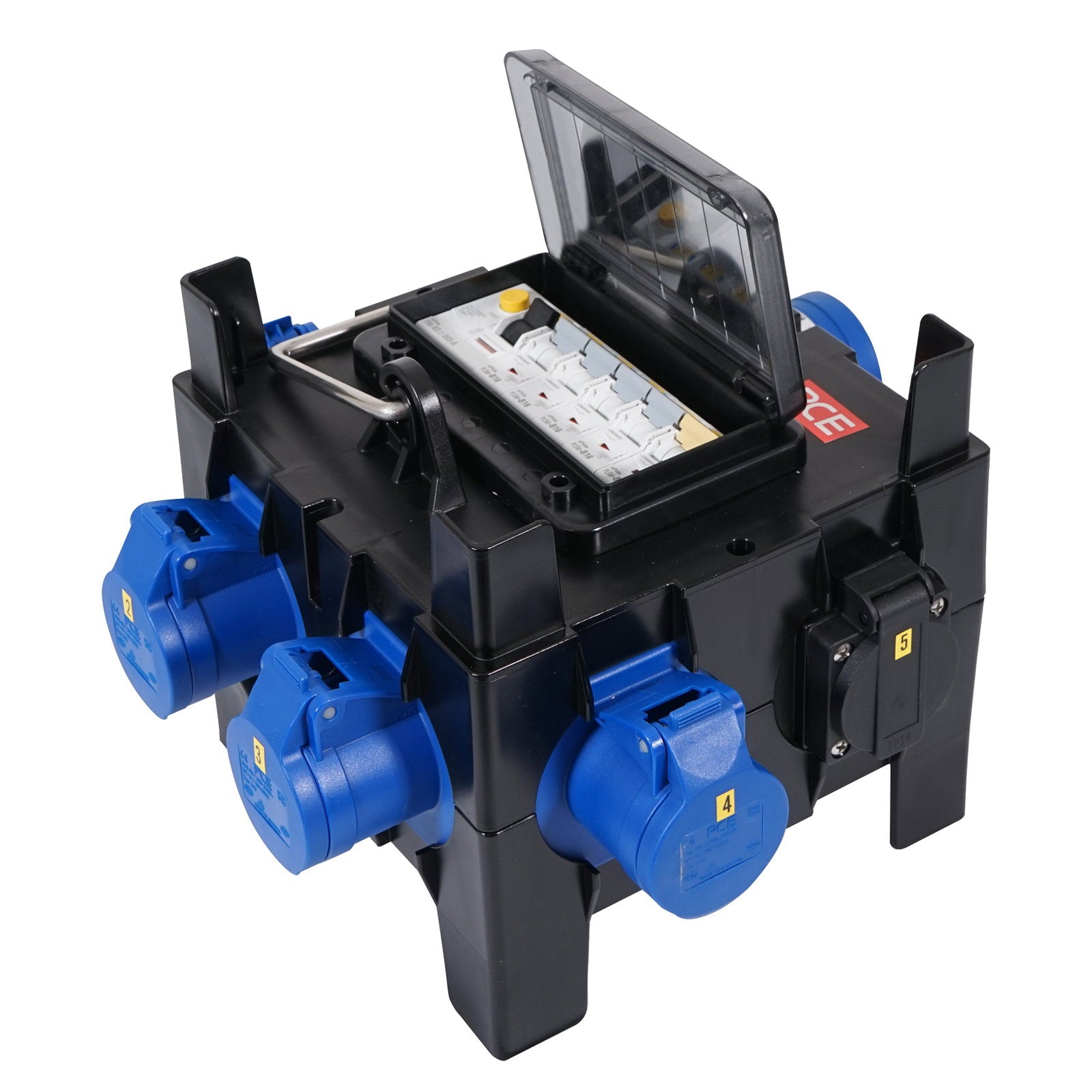 PCE IMST Distribution Box 32A 240V In 4 x 16A + 2 x 13A (9030490) - Main View