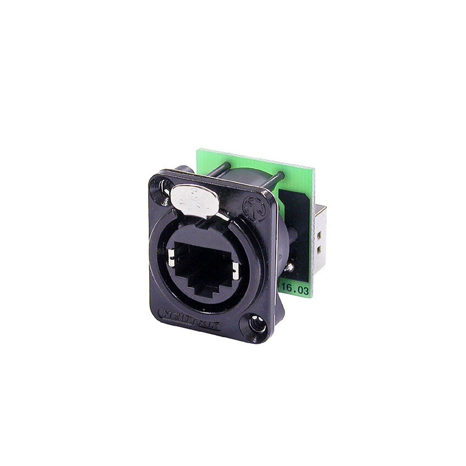 Neutrik etherCON CAT5 IDC Feedthrough Connector (NE8FDP-B) - Main View