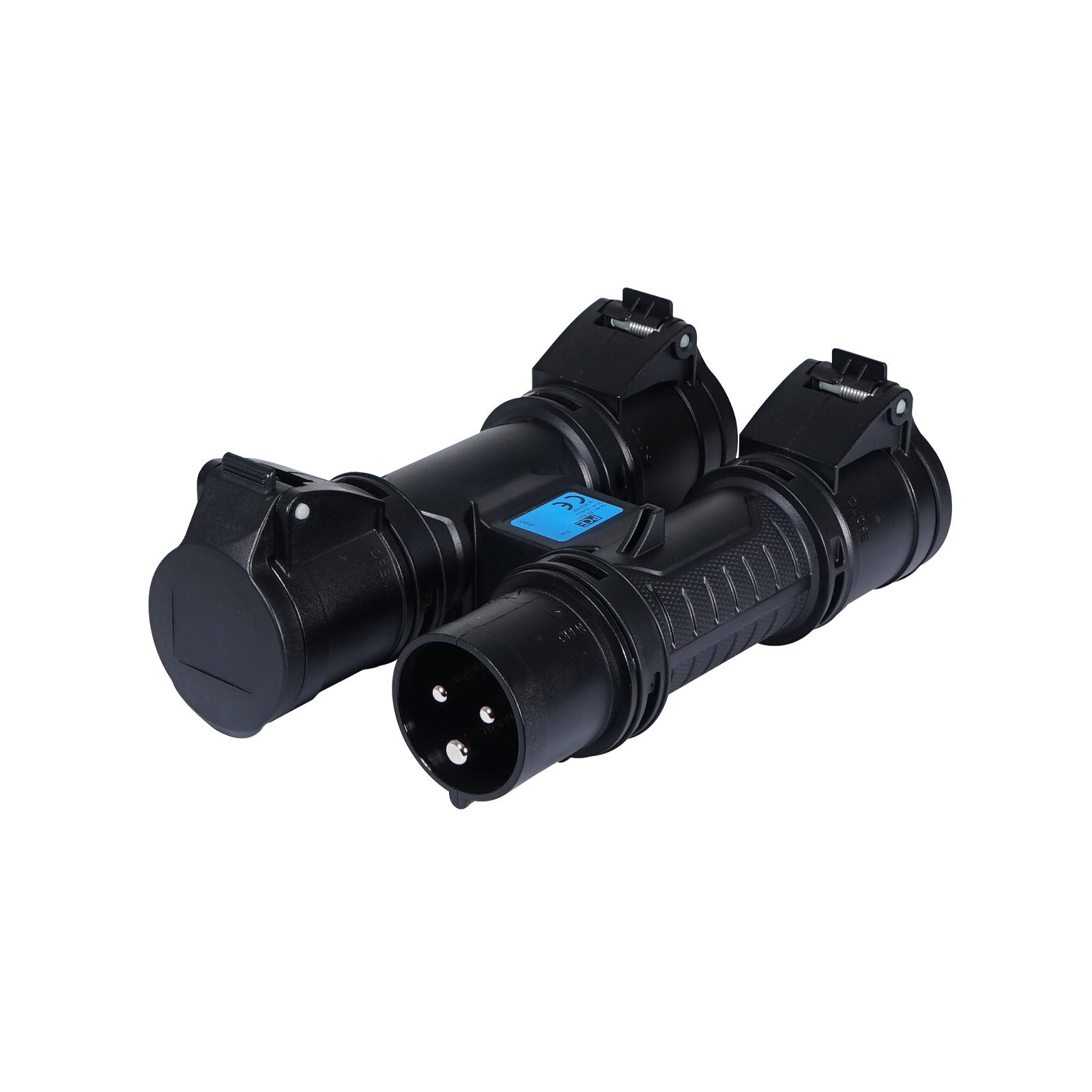 PCE H-CONNECT 230V 16A 2P+E 3-Way Splitter - Alternate View 5