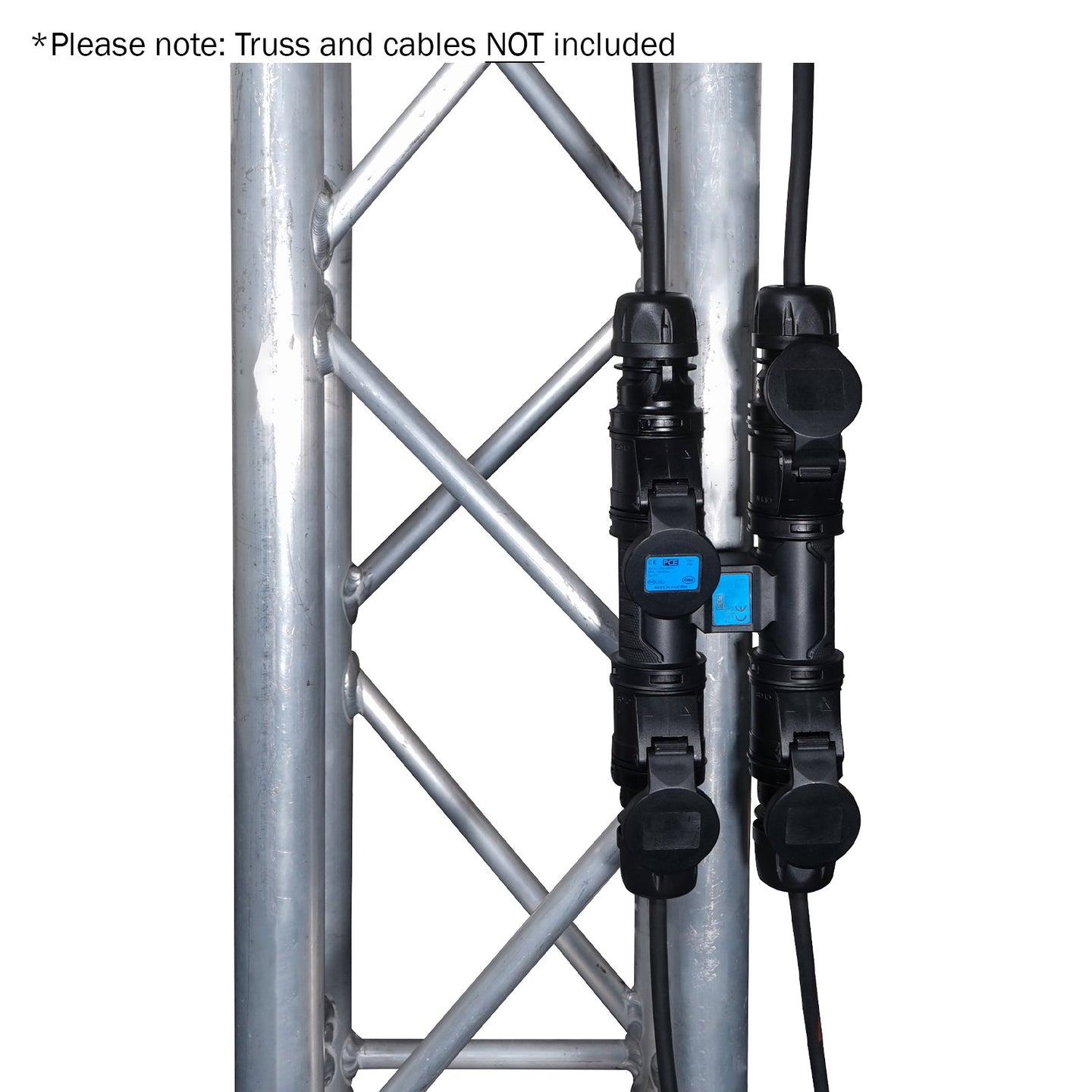 PCE H-CONNECT 230V 16A 2P+E 3-Way Splitter - Alternate View 3