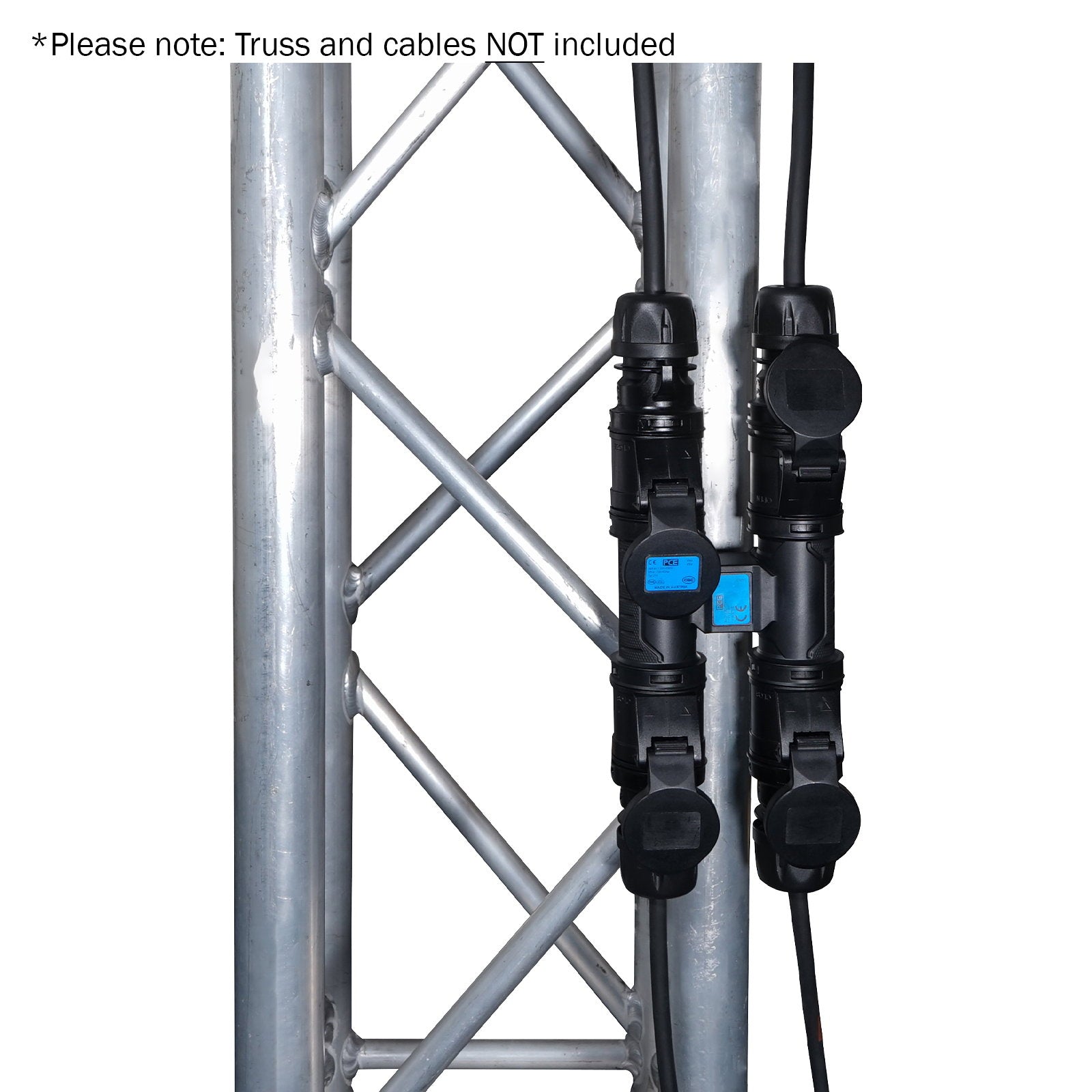PCE H-CONNECT 230V 16A 2P+E 3-Way Splitter - Alternate View 3