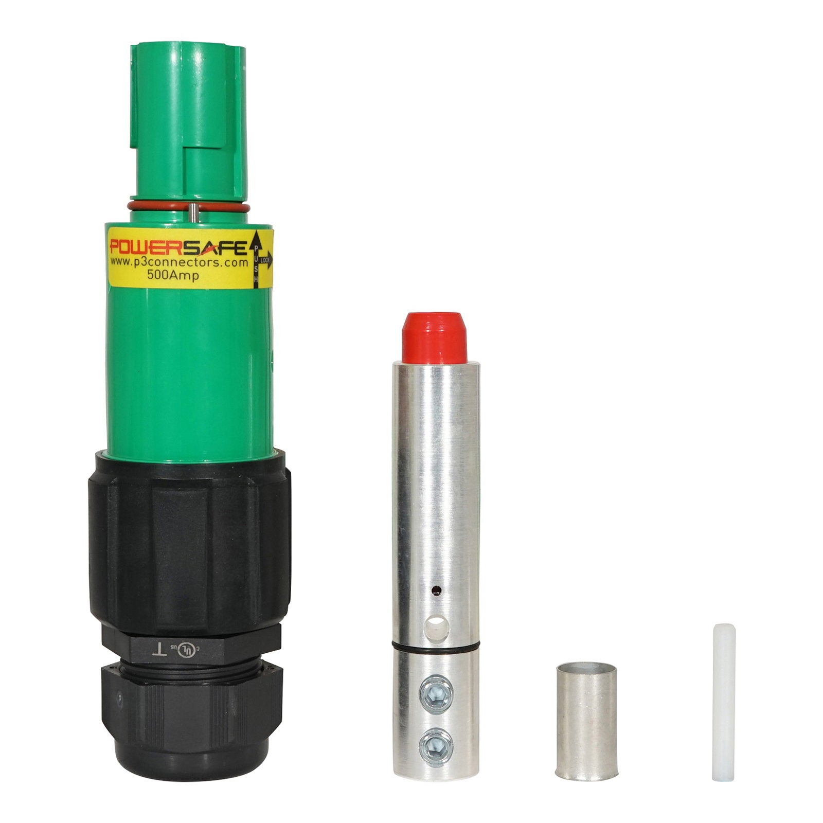 Elumen8 Powersafe 500A Line Drain 120mm2 Earth Green - Back Panel and Connections