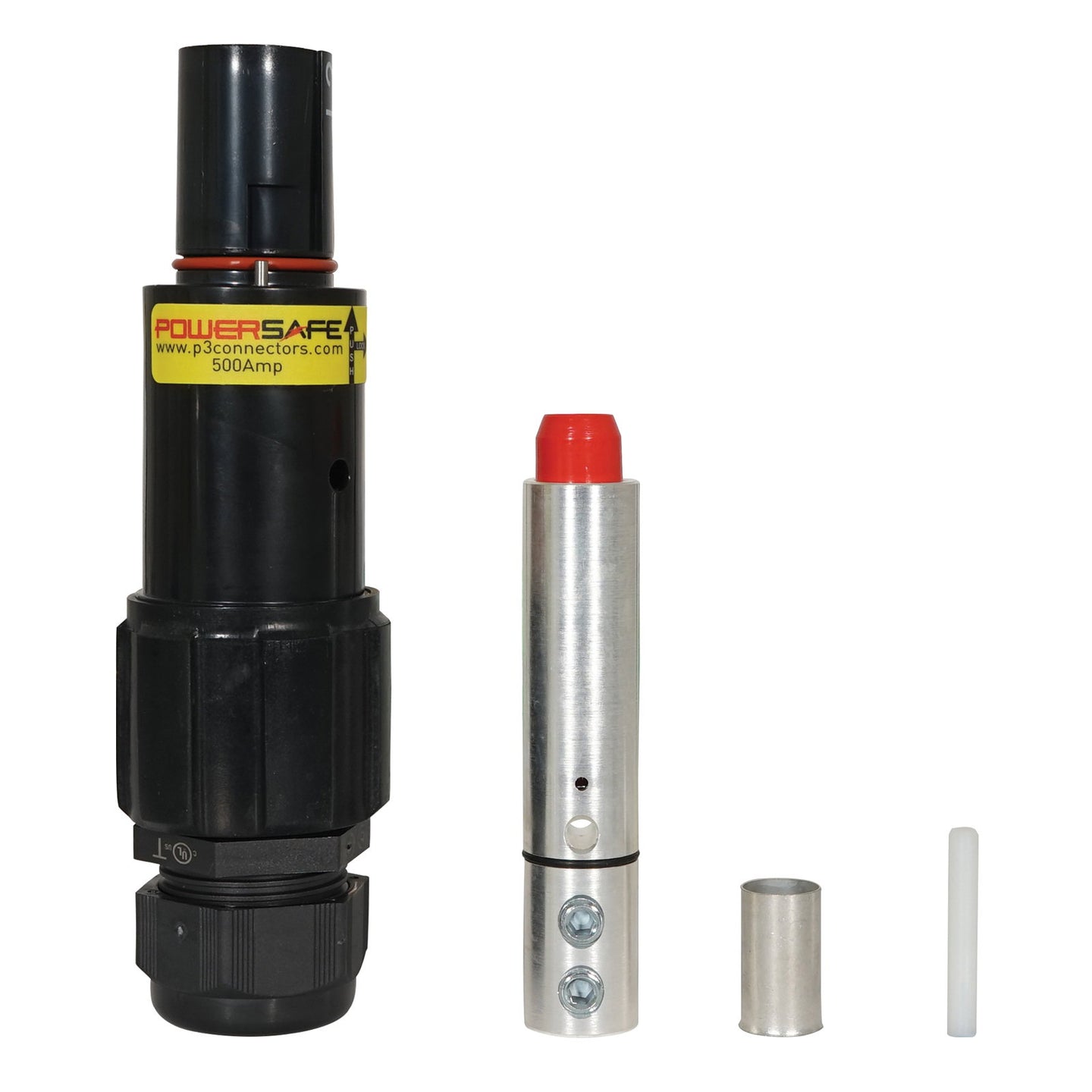 Elumen8 Powersafe 500A Line Drain 120mm2 L2 Black - Back Panel and Connections