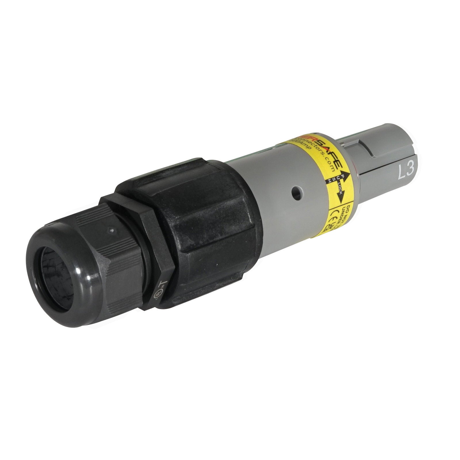 Elumen8 Powersafe 500A Line Drain 120mm2 L3 Grey - Back Panel and Connections