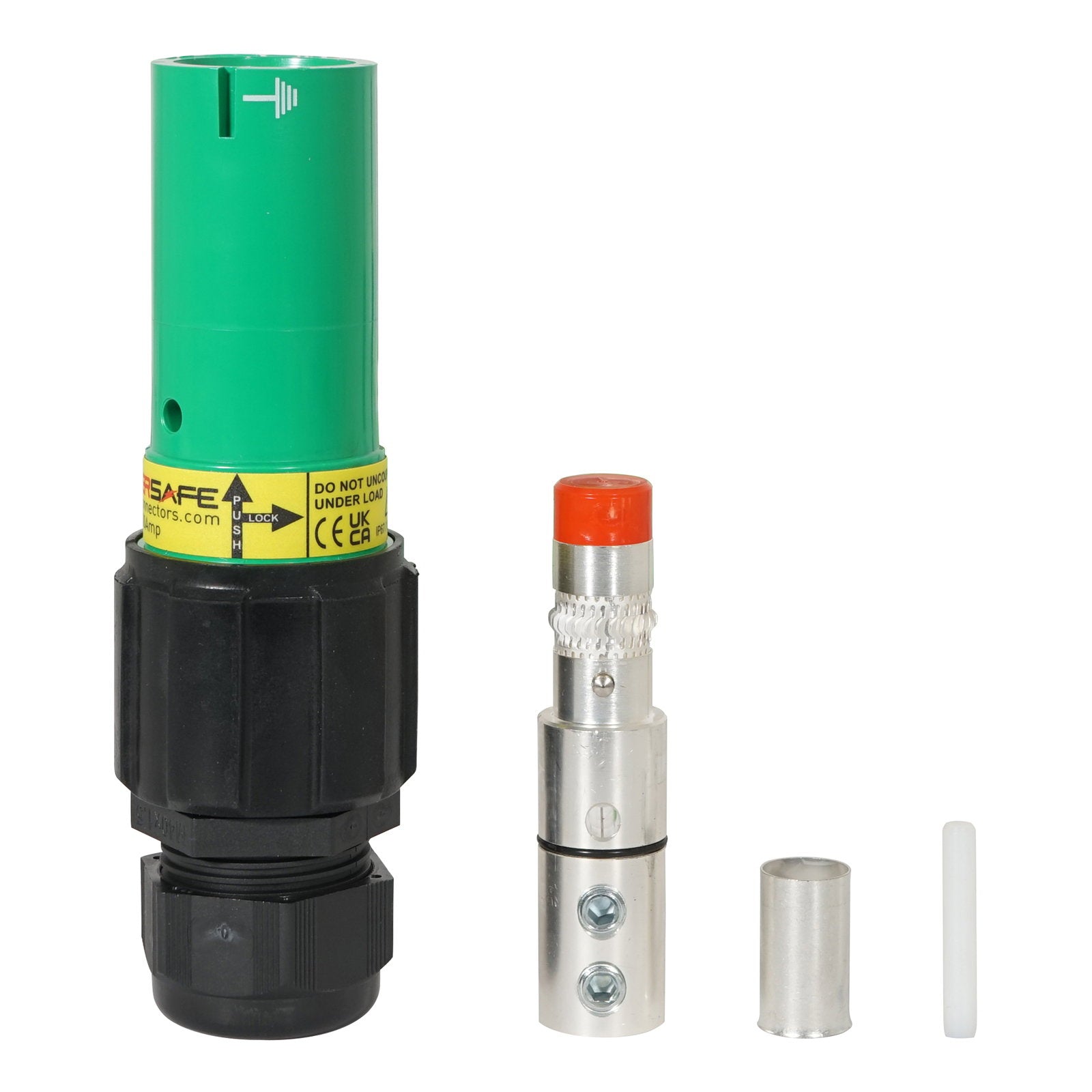 Elumen8 Powersafe 500A Line Source 120mm2 Earth Green - Back Panel and Connections