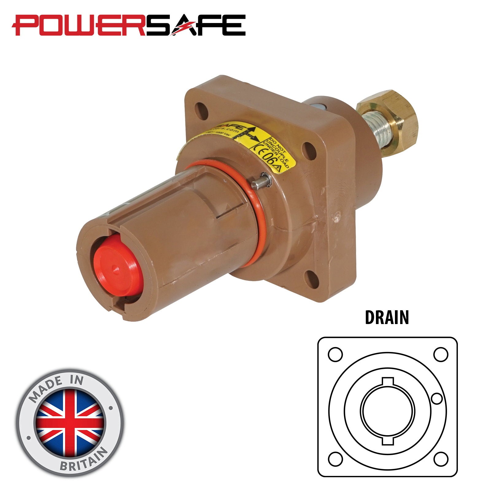 Elumen8 Powersafe 500A Panel Drain T5 Post L1 Brown - Back Panel and Connections