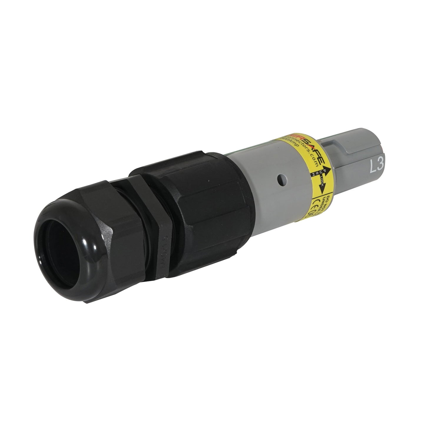 Elumen8 Powersafe 800A Line Drain 240mm2 L3 Grey - Back Panel and Connections