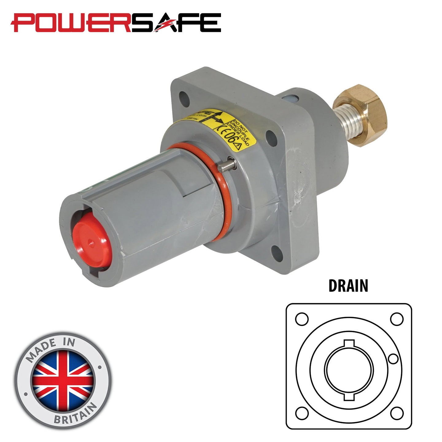 Elumen8 Powersafe 800A Panel Drain Female T8 Post L3 Grey - Alternate View 1