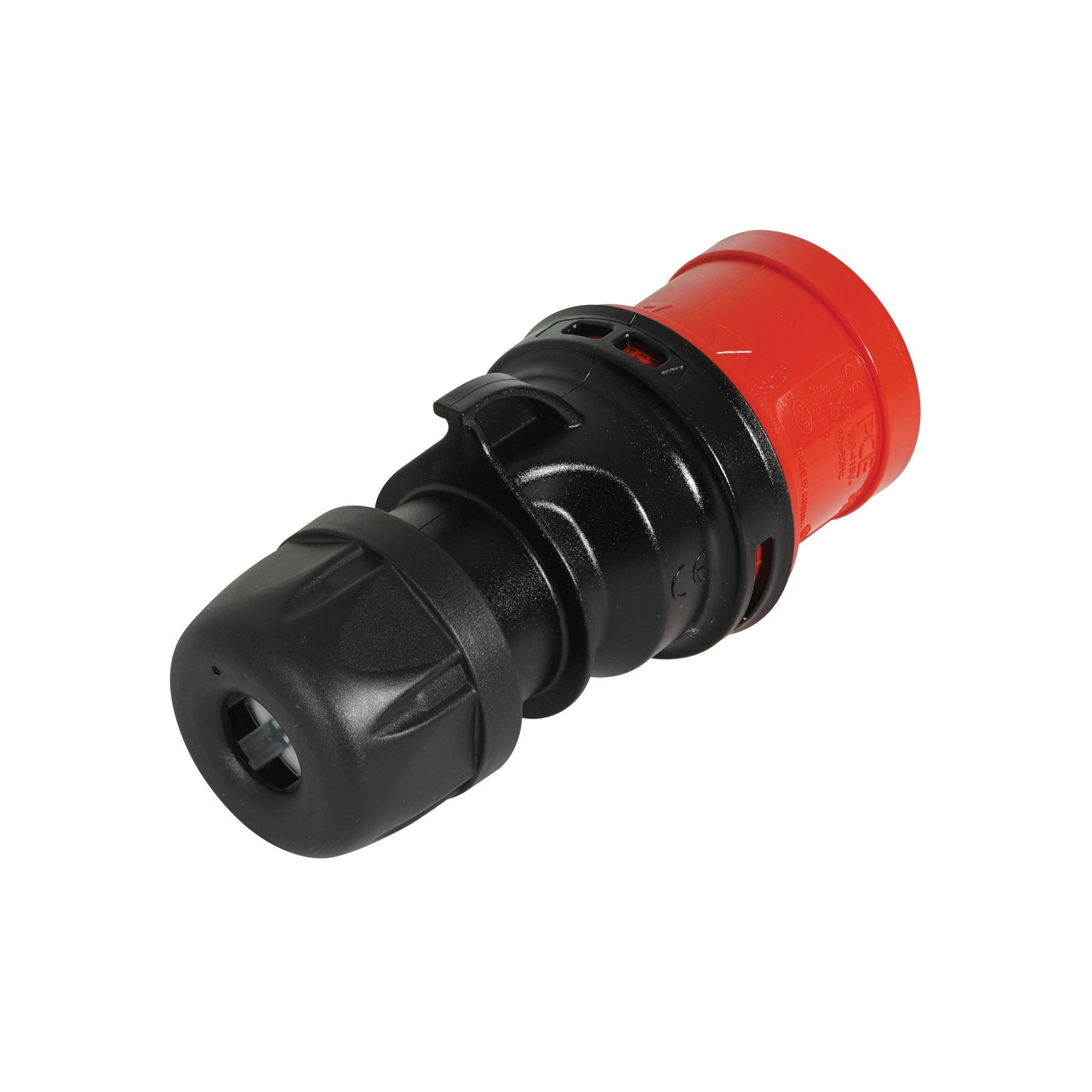PCE 16A 415V 3P+E Plug Red/Black (014-6sx) - Alternate View 1
