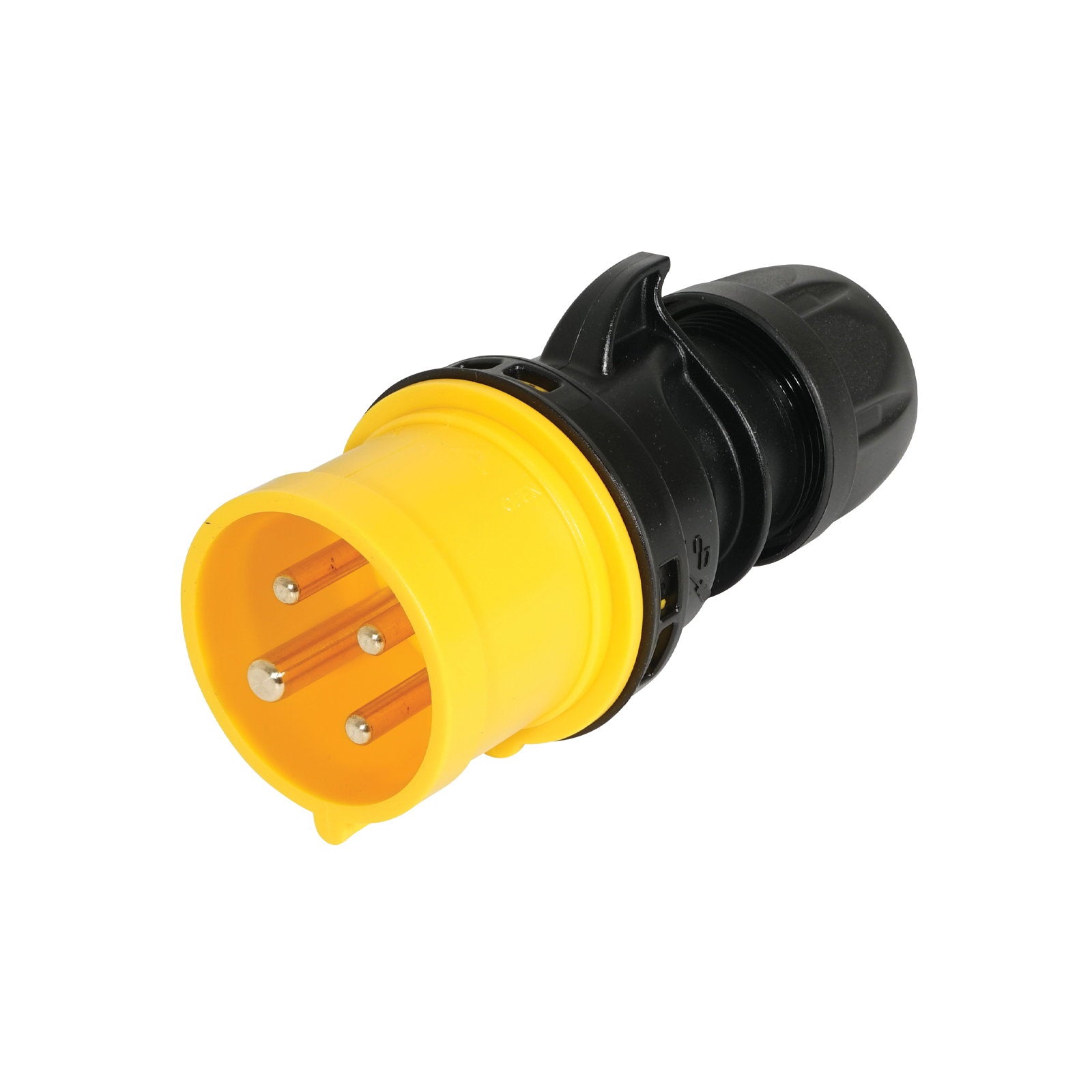 PCE 16A 110V 3P+E Plug Yellow/Black (014-4sx) - Main View