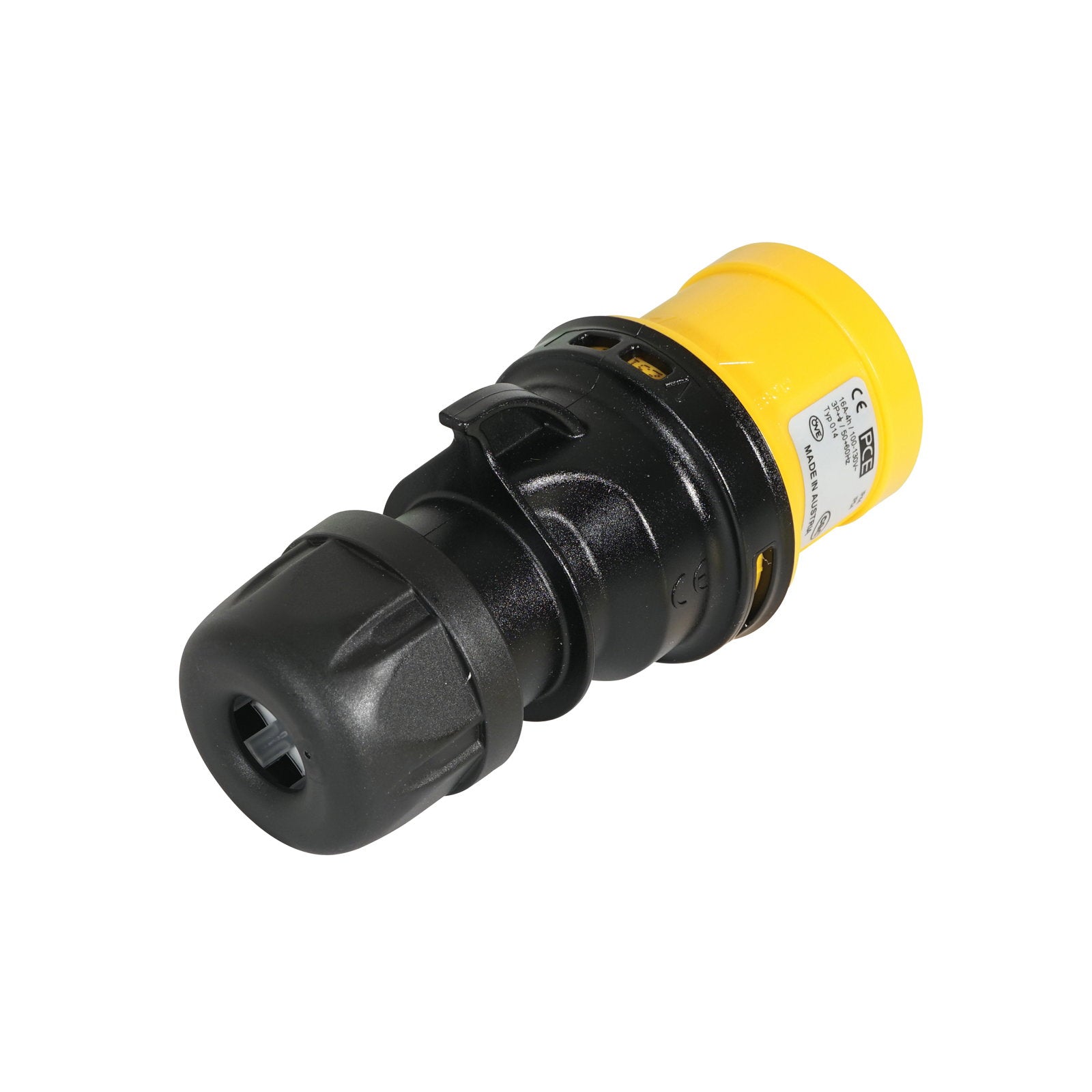 PCE 16A 110V 3P+E Plug Yellow/Black (014-4sx) - Alternate View 1