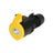 PCE 16A 110V 3P+E Socket Yellow/Black (214-4sx) - Main View