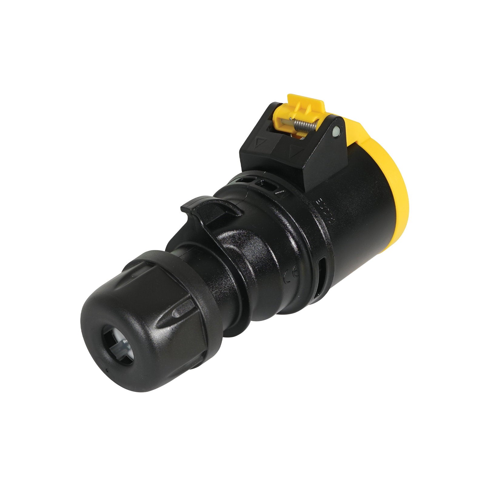 PCE 16A 110V 3P+E Socket Yellow/Black (214-4sx) - Alternate View 1