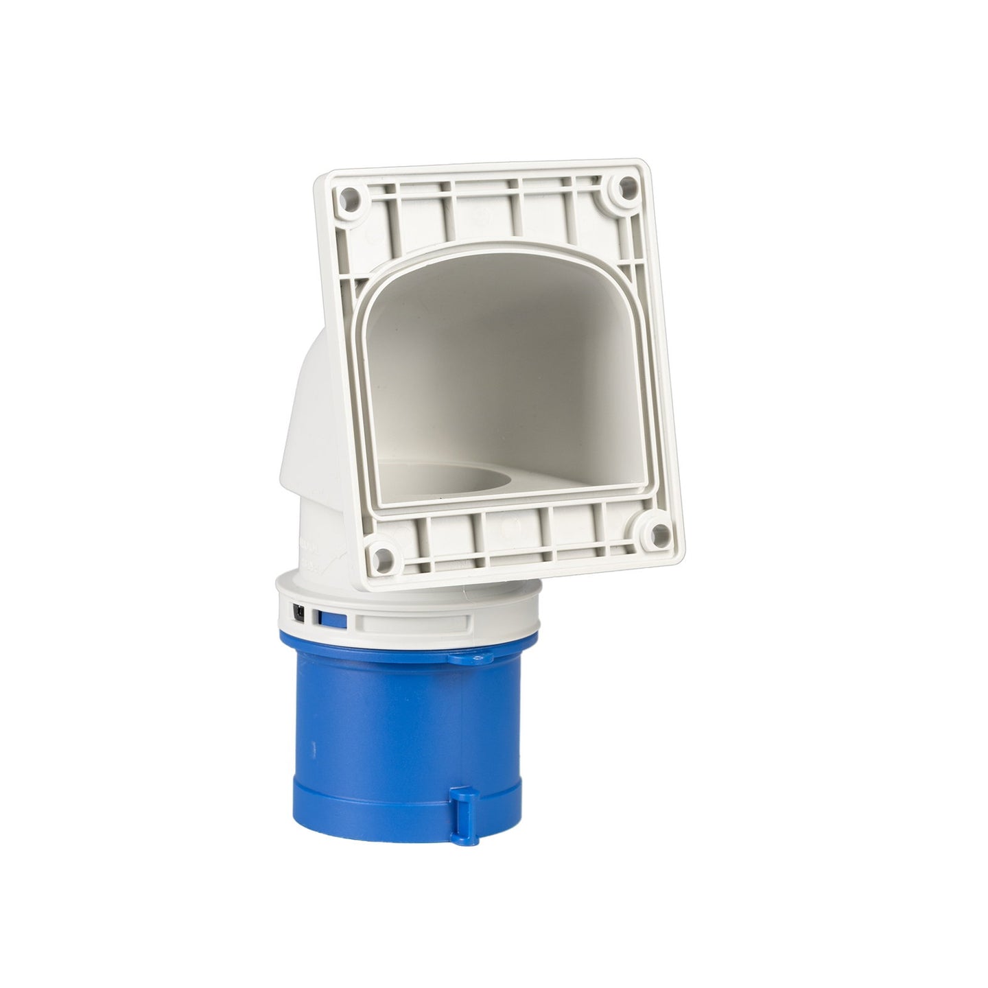 PCE 32A 230V 2P+E Flanged Angled Inlet 77723-6 - Alternate View 1