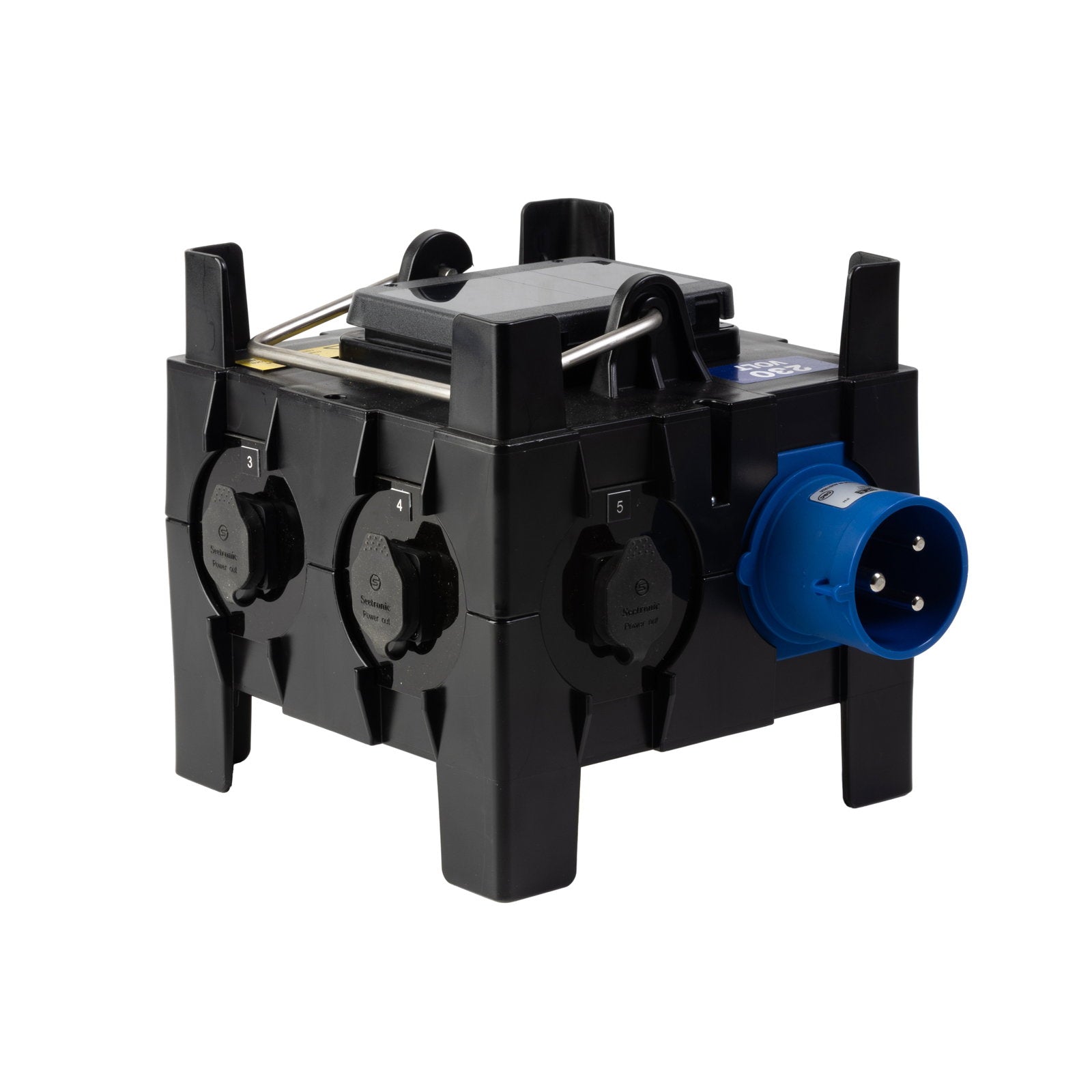 PCE IMST Distribution Box 32A 240V In 4 x TR1 IP65 + 1 x 32A Out  - Alternate View 10