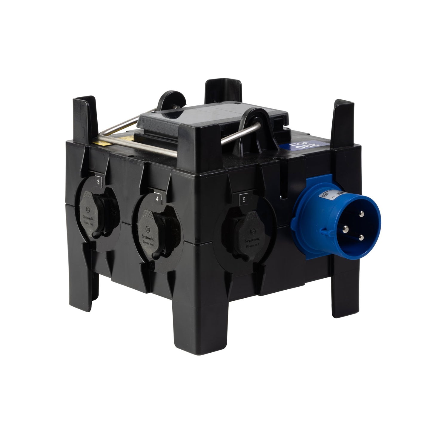 PCE IMST Distribution Box 32A 240V In 4 x TR1 IP65 + 1 x 32A Out  - Alternate View 10