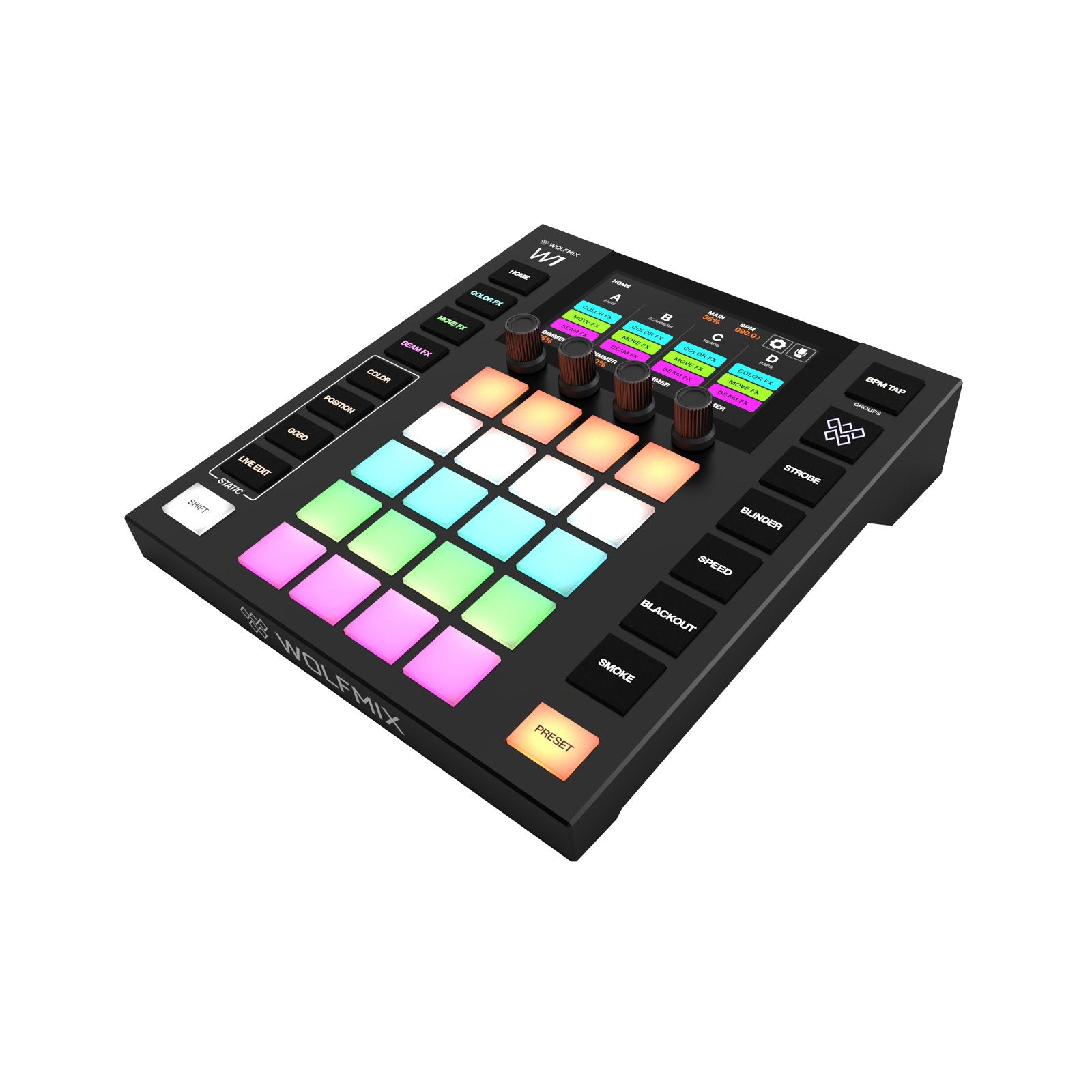 Wolfmix WOLFMIX W1 MK2 DMX Lighting Controller - Main View