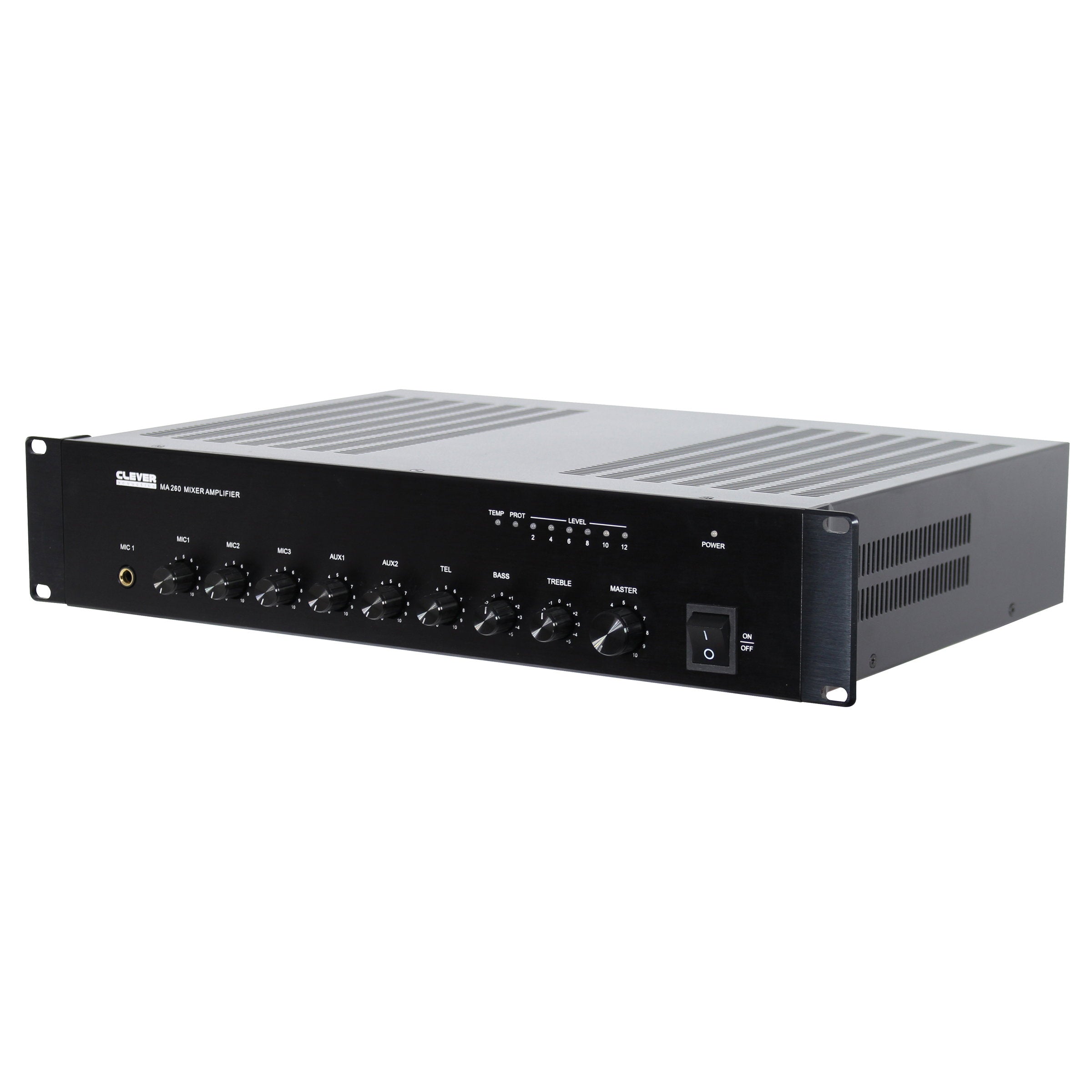 Clever Acoustics MA 260 100V 60W Mixer Amplifier - Back Panel and Connections