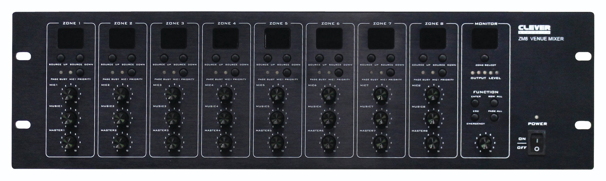 Clever Acoustics ZM 8 Zone Matrix System - Alternate View 1