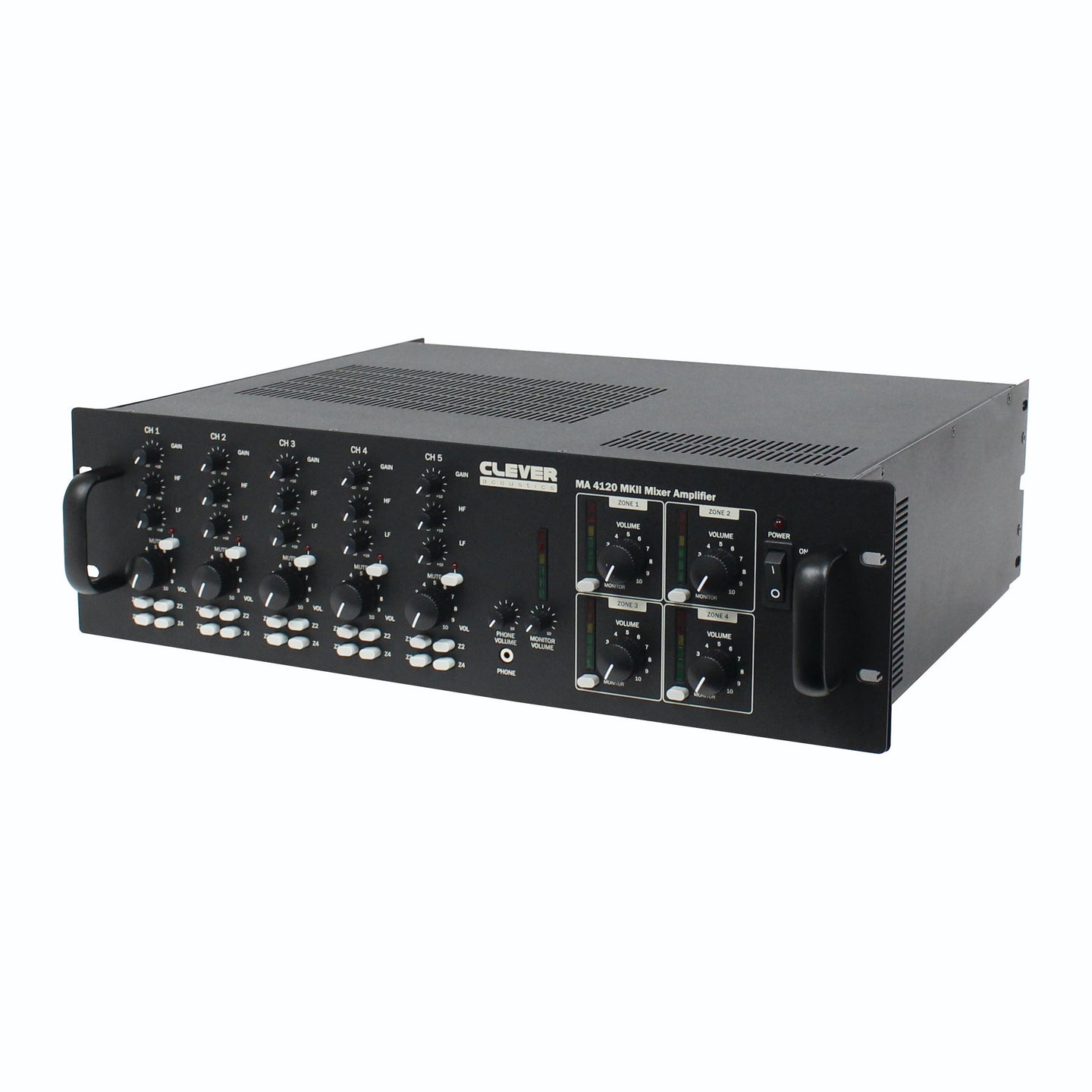 Clever Acoustics MA 4120 MKII 480W 4 Zone Mixer Amplifier - Main View