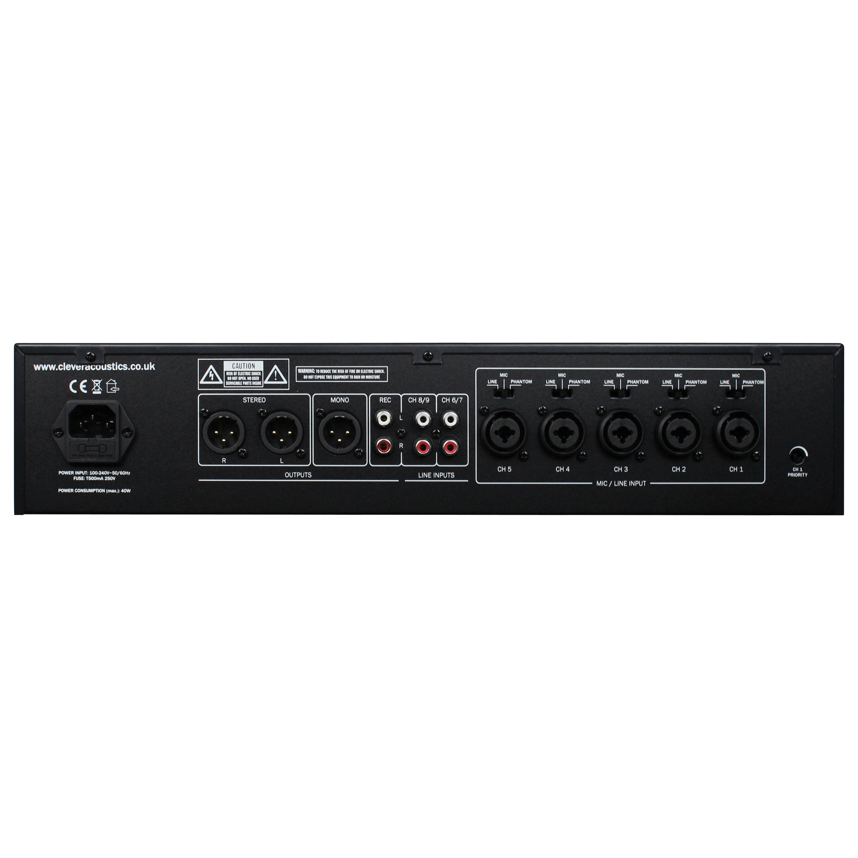 Clever Acoustics ZM 107 Audio Mixer - Alternate View 1