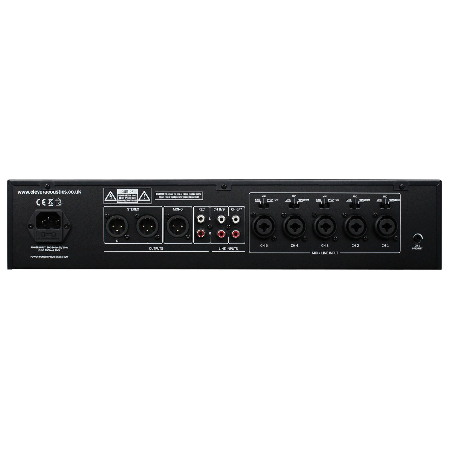 Clever Acoustics ZM 107 Audio Mixer - Alternate View 1