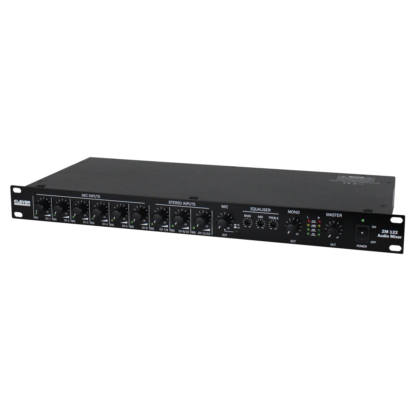 Clever Acoustics ZM 122 Audio Mixer - Alternate View 1
