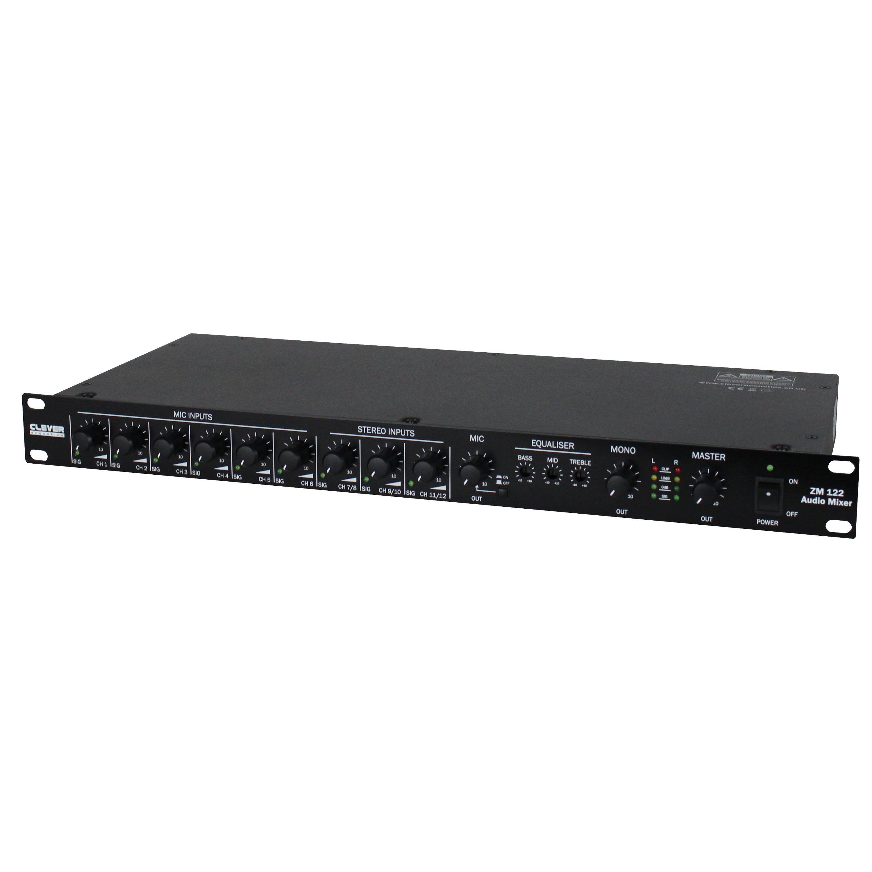 Clever Acoustics ZM 122 Audio Mixer - Alternate View 1