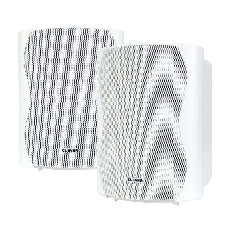 Clever Acoustics BGS 50 White 8 Ohm Speakers (Pair) - Back Panel and Connections