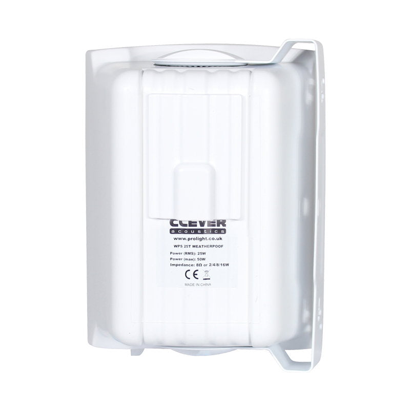 Clever Acoustics WPS 25T White 100V Weatherproof Speakers (Pair) - Alternate View 1