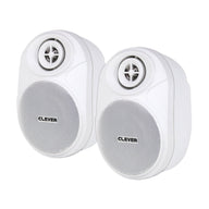 Clever Acoustics BGS 20T White 100V Speakers (Pair) - Back Panel and Connections