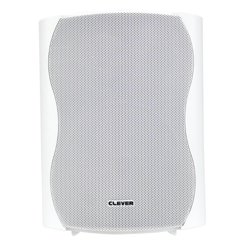 Clever Acoustics BGS 50T White 100V Speakers (Pair) - Back Panel and Connections