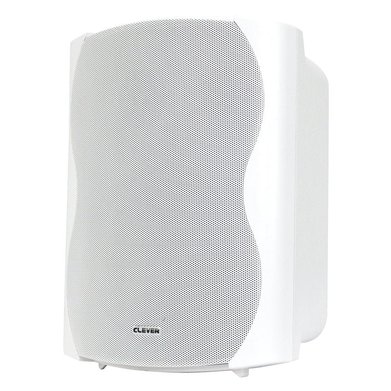 Clever Acoustics BGS 85T White 100V Speakers (Pair) - Back Panel and Connections