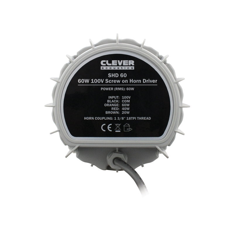 Clever Acoustics SHD 60 60W 100V Screw On Horn Driver - Main View
